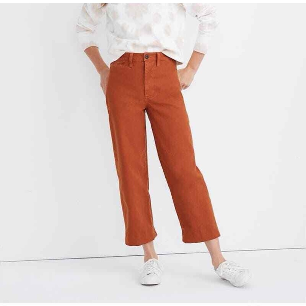 Madewell Women's Emmet Cropped Wide Leg Jeans
